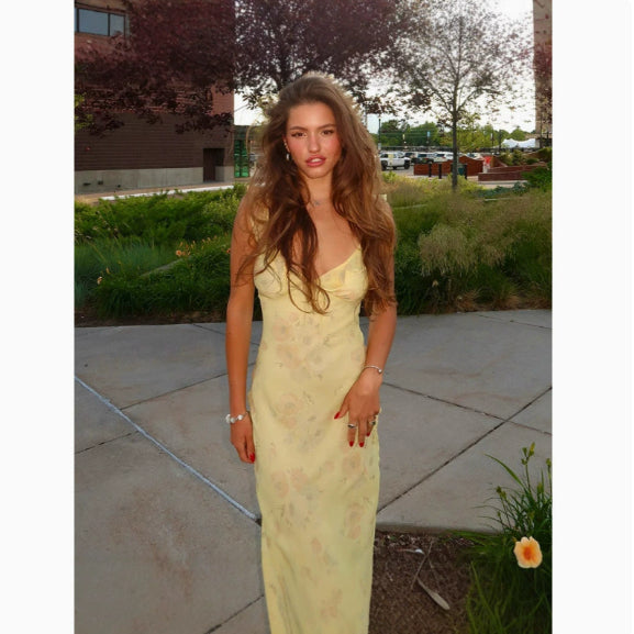 Robe Femme Fines Bretelles Satinée