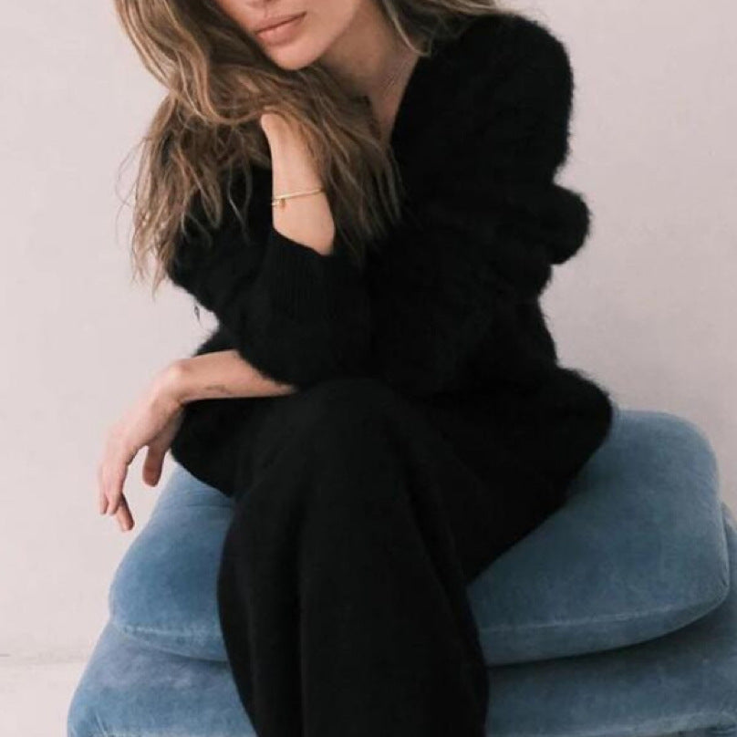 Cardigan femme doux à boutons